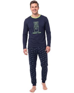 Kisses&Love Cotton Long Sleeve Pyjamas Klp4 - Blue