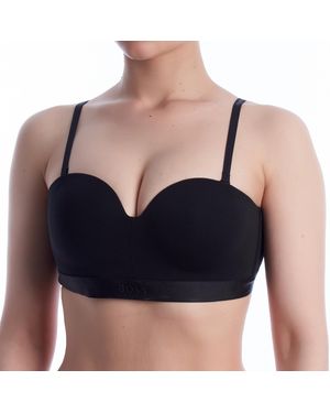 BOSS Elastic Cotton Balconette Bra 50520415 - Blue