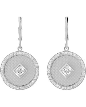 Orphelia 'Huda' 925 Sterling Drop Earrings - Grey