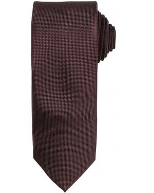 PREMIER Micro Waffle Formal Work Tie (Pack Of 2) - Brown