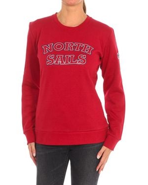 North Sails Long-Sleeved Crew-Neck Sweatshirt 9024210 - Red