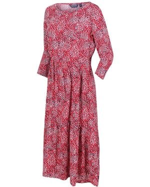 Regatta Briella Printed Elasticated Sun Dress - Pink