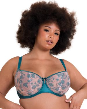 Curvy Kate St046100 Entwined Balcony Bra - Blue