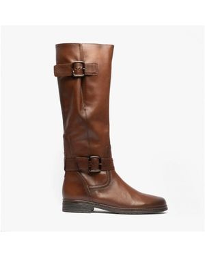 Gabor Nevada Leather Tall Boots - Brown