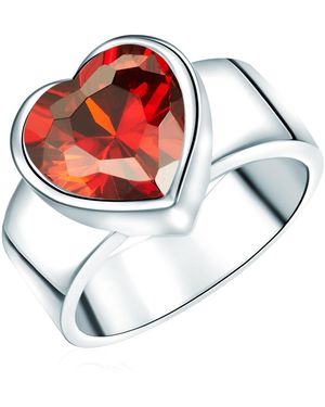 Rafaela Donata Sterling Ring - Red