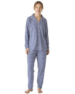J&j Brothers Jjb3 Long Sleeve Shirt Pyjamas - Blue