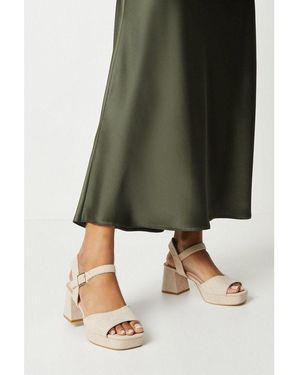 Dorothy Perkins Sharla Platform Block Heeled Sandals - Green