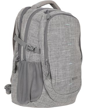 Mountain Warehouse 'Vic' Laptop Bag With Multiple Pockets Everyday Travel Backpack - Grey
