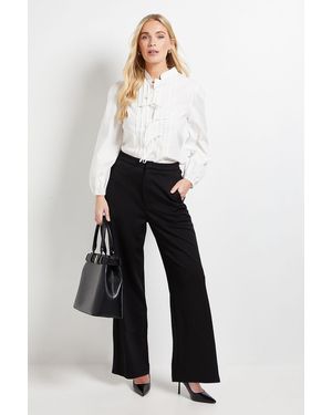 Wallis Petite Ponte Trouser - White
