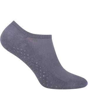 Steve Madden Ladies Invisible Non Slip Socks For Yoga & Pilates - Blue