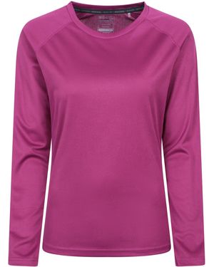Mountain Warehouse 'Endurance' Top Sun Protection Breathable Sports Tee - Pink