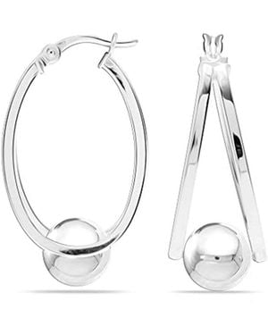 Bibei Double Hoop Earrings - Metallic