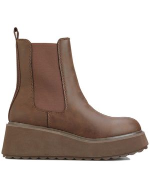 Rocket Dog Heyday Platform Chelsea Boots - Brown