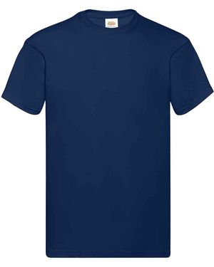 Fruit Of The Loom Katoenen Uniseks T-shirt Voor Volwassenen (donkere Marine) - Blauw