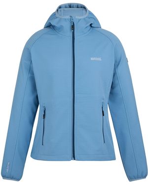 Regatta Ladies Soft Shell Jacket (Washed Denim) - Blue