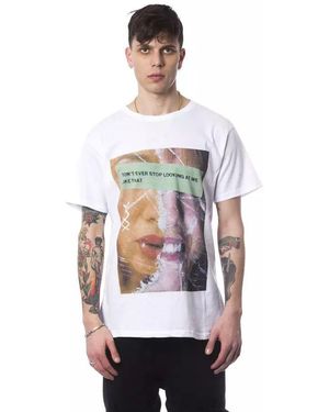 Nicolo Tonetto Graphic Tee Model Dont Ever Stop - White
