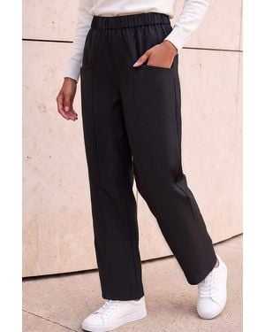 Roman Petite Patch Pocket Trousers - Black