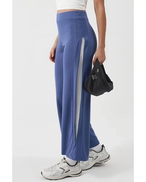 Hiccup Modal Touch Stripe Detail Trousers - Blue