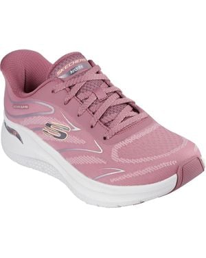 Skechers Arch Fit 2.0 Textile Dark Mauve Trainers - Pink