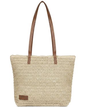 Woodland Leathers Beach Bag - Natural
