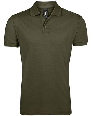 Sol's Prime Pique Plain Short Sleeve Polo Shirt (Army) - Green
