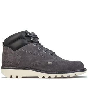 Kickers Kick Rover Leather Boots - Grey