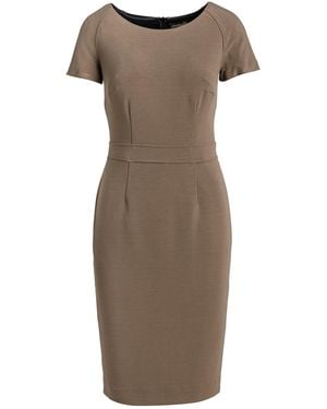 Conquista Fitted Cap Sleeve Dress Fashion - Brown