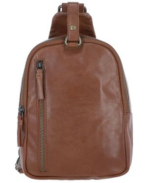 Ashwood Leather 'Carlo' Real Sling Bag - Brown