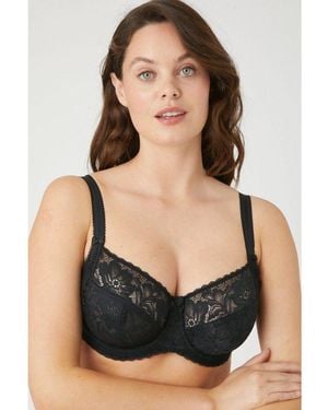 Gorgeous Dd+ Charlotte Lace Non-Padded Bra - Black