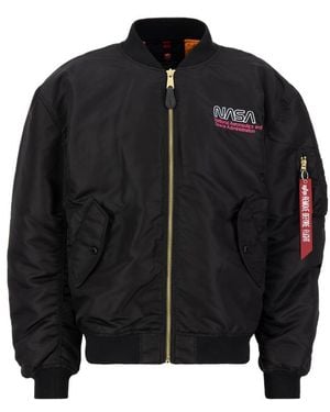 Alpha Industries Ma-1 Nasa Skylab Bomber Jacket - Black