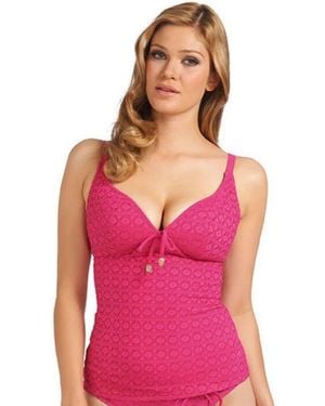 Freya Spirit Soft Plunge Tankini Top - Pink