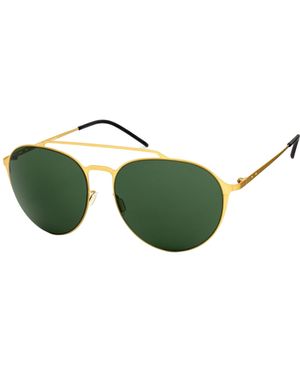 Italia Independent Sunglasses 58/16/140 Mm Metal - Green