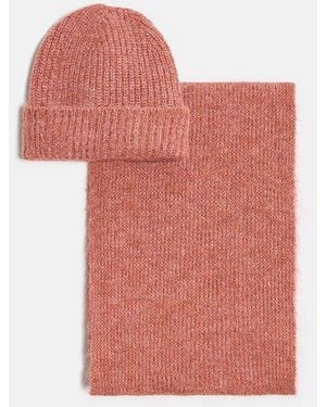 Dilvin Hat Scarf Glove Set - Red