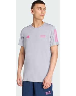 adidas Originals Bmw Berlin-Marathon 2025 Finisher Tee - Blue
