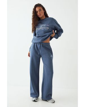 DSGN Studio Wellness Club Oversized Sweatshirt Tracksuit - Blue