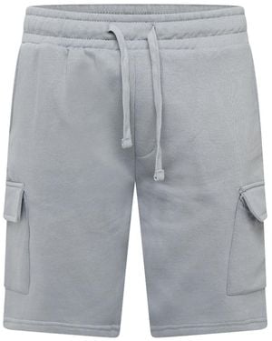Crosshatch Bardon Cargo Shorts - Grey