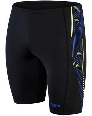 Speedo Tech Stripe Patterned Jammer Short - Black
