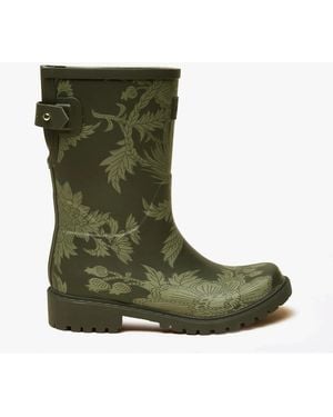 Joules Wistow Wellies Khaki Rubber - Green