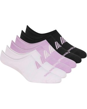 Skechers 6 Pack Of No Show Socks - Purple