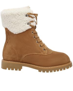 EVER AU Sittella Fashion Chunky Boots - Brown