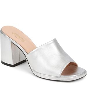 Jones Bootmaker Gracey Heeled Mule Sandals - White