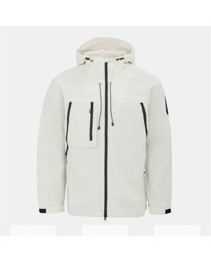 Firetrap Windproof Hooded Long Sleeve Windbreaker - White