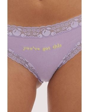 squish. You'Ve Got This Embroide Brief - Purple