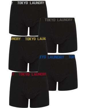 Tokyo Laundry 5-Pack Cotton Boxers - Black