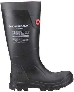 Dunlop Terrapro Full Safety Wellington Boots - Black
