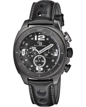 Giulio Romano Pescara Watch Leather - Black