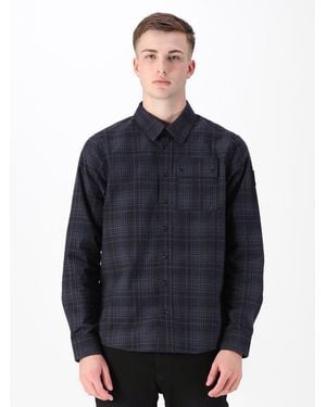Luke 1977 Eightoaks Checked Overshirt - Blue