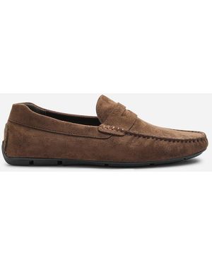 Where's That From Kyle Suede Slip On Bubble Loafer - Brown