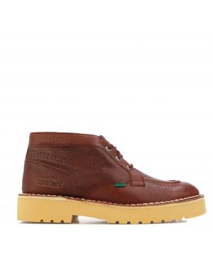 Kickers Men's Daltrey Chukka Leather Boot In Rust - Bruin