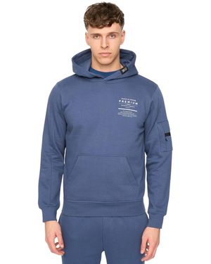 Duck and Cover Rayland Hoodie (Denim) - Blue